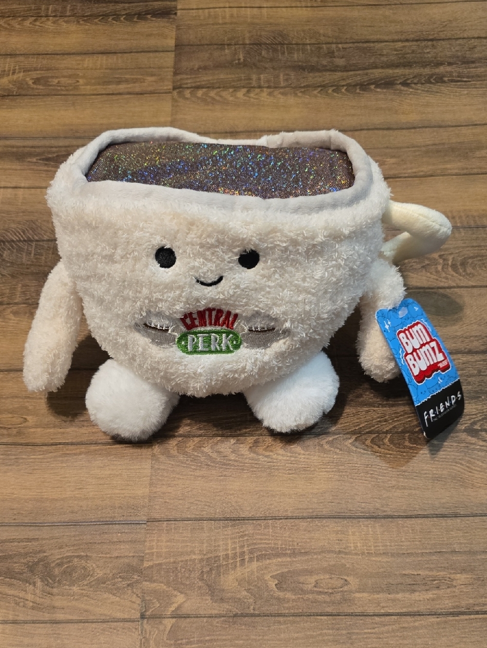Bum Bumz Friends Central Perk Coffee Cup Plush with Glitter Interior